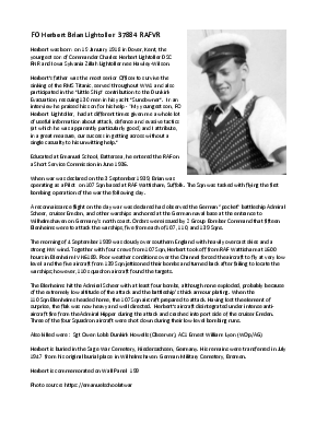 A preview of a PDF biography for Lightoller, Herbert Brian